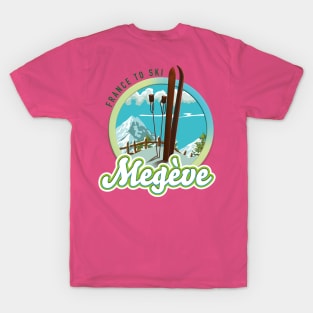 Megève france ski logo T-Shirt